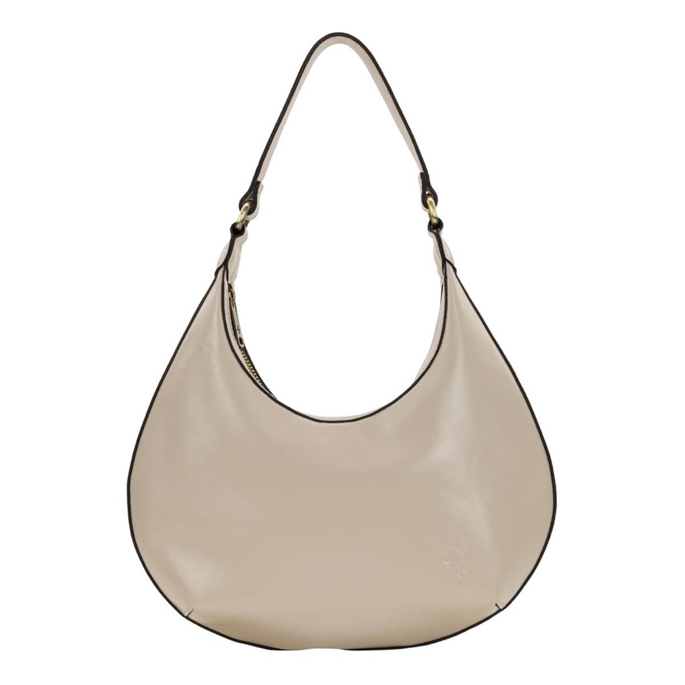 Patricia Nash Coco Crescent Hobo Bag - chalk white